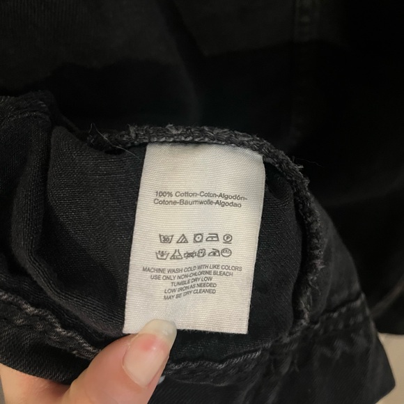 Free People Rumors Denim Jacket -black -large - Picture 7 of 7